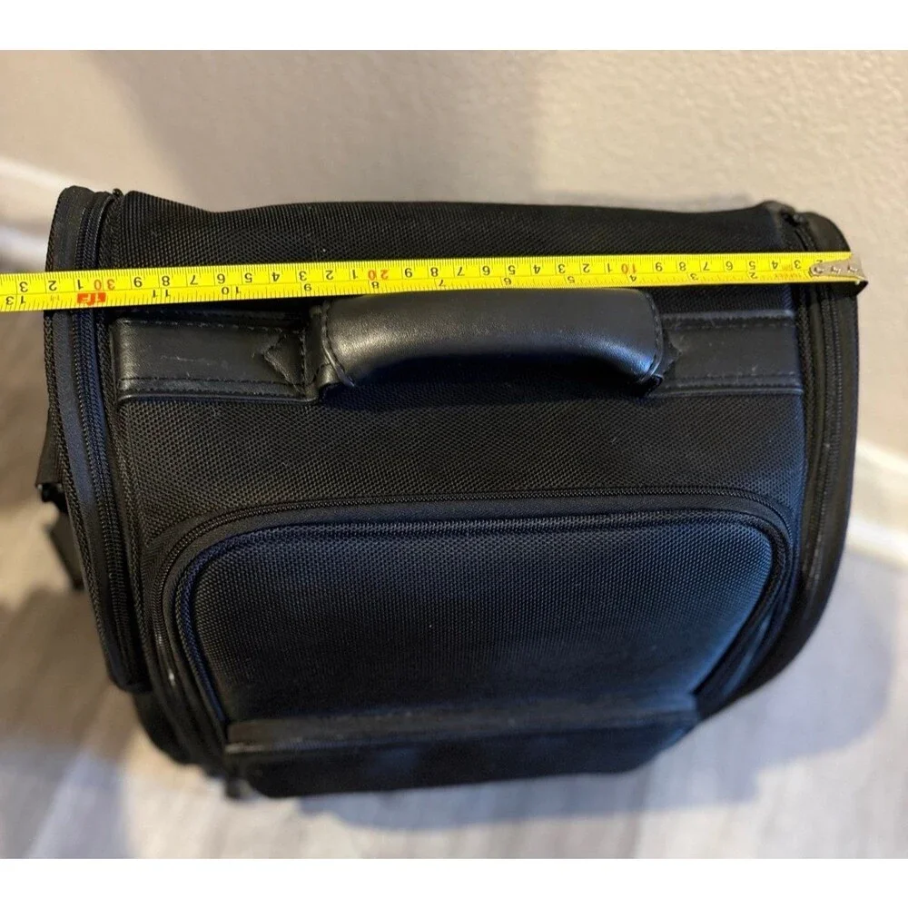 Hk3603 Soft Sided Professional Travel Makeup Case, Nylon Black